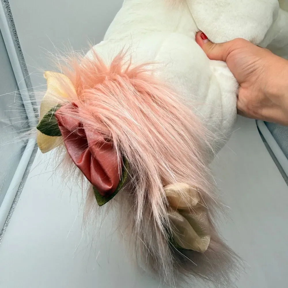 Folkmanis Unicorn with Music Box Hand Puppet Realistic Toy Large Sounds Medieva